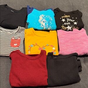 Assorted Kids Long Sleeve Shirts- Set of 8